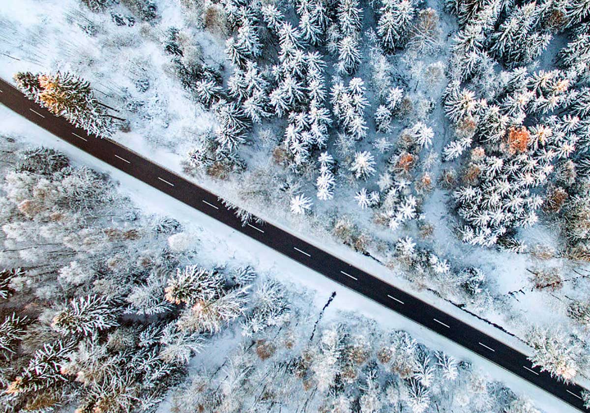 Consejos fotográficos para aprovechar el invierno con tu dron DJI